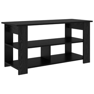 vidaXL Support de télévision Chêne noir 100 x 40 x 50 cm