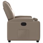 vidaXL Fauteuil inclinable Cappuccino Similicuir