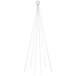 vidaXL Sapin de Noël sur mât de drapeau 108 LED Blanc froid 180 cm