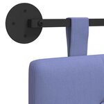 vidaXL Tête de lit suspendue Bleu denim Tissu