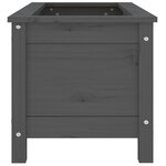vidaXL Jardinière gris 82 5x40x39 cm bois massif de pin