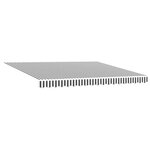 vidaXL Auvent Rétractable Anthracite et blanc 400x300 cm tissu