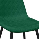 vidaXL Chaises à manger lot de 4 Vert foncé Velours