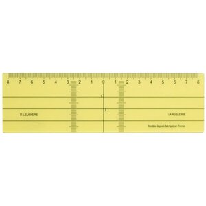 Réquerre de 17cm en plastique jaune ALEPH