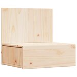 vidaXL Table de chevet Marron 42 x 32 5 x 40 cm Bois massif en pin