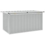 vidaXL Boîte de rangement de jardin Gris 129x67x65 cm