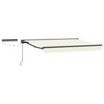 vidaXL Auvent rétractable électrique Crème et Anthracite 3 5 x 2 5 m