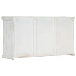 vidaXL Buffet Blanc 140x40x74 cm Bois de manguier massif