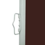 vidaXL Auvent latéral rétractable de patio 160x600 cm Marron