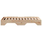 vidaXL Cadre de lit sans matelas empilable 90x200 cm bois massif