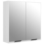 vidaXL Meubles de salle de bain 5 Pièces Blanc Bois d'ingénierie