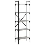 vidaXL Bibliothèque à 5 niveaux sonoma gris 56x31 5x174 cm
