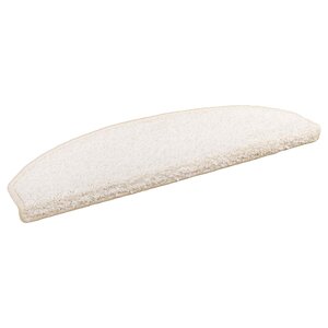 vidaXL Tapis d'escalier auto-adhésifs 15 pc 80 x 24 5 x 3 5 cm Blanc