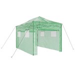 vidaXL Serre avec toit Vert 280 x 410 x 315 cm Acier