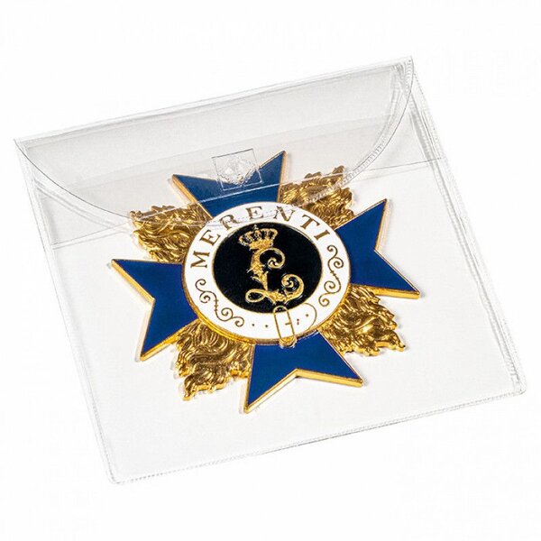 Pochettes de protection pour médailles  insignes militaires 90 mm.
