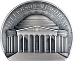 Pièce de monnaie en Argent 10 Dollars g 62.2 (2 oz) Millésime 2026 Historical Monuments JEFFERSON MEMORIAL (PRÉCOMMANDE)