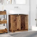 vidaXL Cabinet de salle de bain Bois Ancien 64 5 x 33 5 x 59 cm