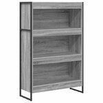 vidaXL Bibliothèque Gris Sonoma 80 x 30 x 155 cm Bois d'ingénierie