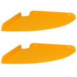 vidaXL Étagère flottante 2 Pièces Jaune moutarde 24 x 24 x 2 cm
