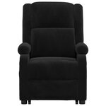 Vidaxl fauteuil de massage noir velours
