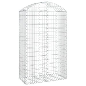 vidaXL Panier de gabions arqué 100x50x160/180 cm Fer galvanisé