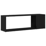 Bibliothèque vidaXL noire en chêne  100x24x32 cm  en bois d'ingénierie