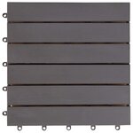 vidaXL Carreau de terrasse 30 Pièces Gris 30 x 30 cm Bois d'acacia