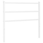 vidaXL Tête de lit métal blanc 100 cm