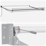 vidaXL Auvent rétractable automatique marron 300x250 cm