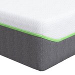 vidaXL Matelas Blanc  Gris 80 x 200 cm Mousse