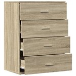 vidaXL Buffet chêne sonoma 60x39x80 cm bois d'ingénierie
