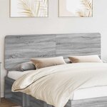 vidaXL Tête de lit Gris Sonoma 180 cm Bois d'ingénierie