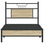 vidaXL Cadre de lit sans matelas chêne sonoma 80x200 cm