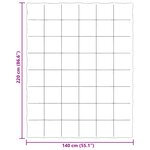 vidaXL Duvet d'hiver Matelassé Crème 140 x 220 cm Microfibre