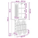 vidaXL Ensemble de Meubles 2 Pièces 66 x 34 5 x 90 cm Bois d'ingénierie