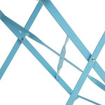 Chaises de terrasse bleu turquoise en acier - lot de 2 - bolero -  - acier 387x471x800mm