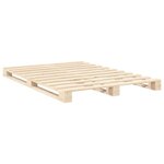 vidaXL Cadre de lit sans matelas avec tête de lit bois massif