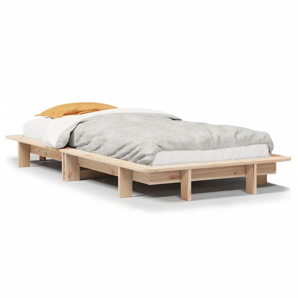 vidaXL Cadre de lit sans matelas 100x200 cm bois massif de pin