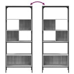 vidaXL Bibliothèque 5 niveaux sonoma gris 76x33x188 5 cm