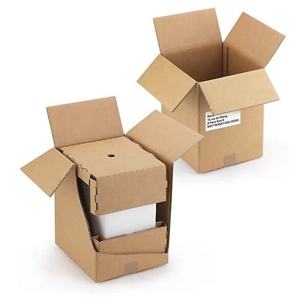 Caisse carton brune d'expédition pour carton de 6 bouteilles (lot de 20)
