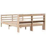 vidaXL Cadre de lit avec tête de lit 160x200 cm bois de pin massif