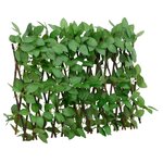 vidaXL Treillis de lierre artificiel extensible vert 180x30 cm