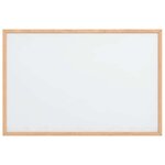 vidaXL Tableau blanc magnétique avec cadre en bois de pin massif 60 x 40 cm