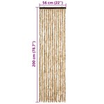 vidaXL Moustiquaire Beige 56x200 cm Chenille