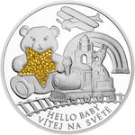 Pièce de monnaie en Argent 2 Dollars g 31.1 (1 oz) Millésime 2026 Crystal Series HELLO BABY (PRÉCOMMANDE)