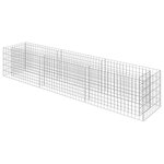vidaXL Lit surélevé à gabion Acier galvanisé 270x50x50 cm