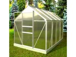 Serre jardin polycarbonate "diamant 86" + base - 4 75m²