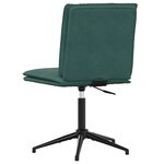 vidaXL Chaises à manger lot de 4 Vert foncé Velours