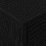 vidaXL Table de chevet Chêne noir 40 5 x 40 x 48 cm Bois d'ingénierie