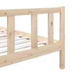 vidaXL Cadre de lit sans matelas bois massif 90x200 cm